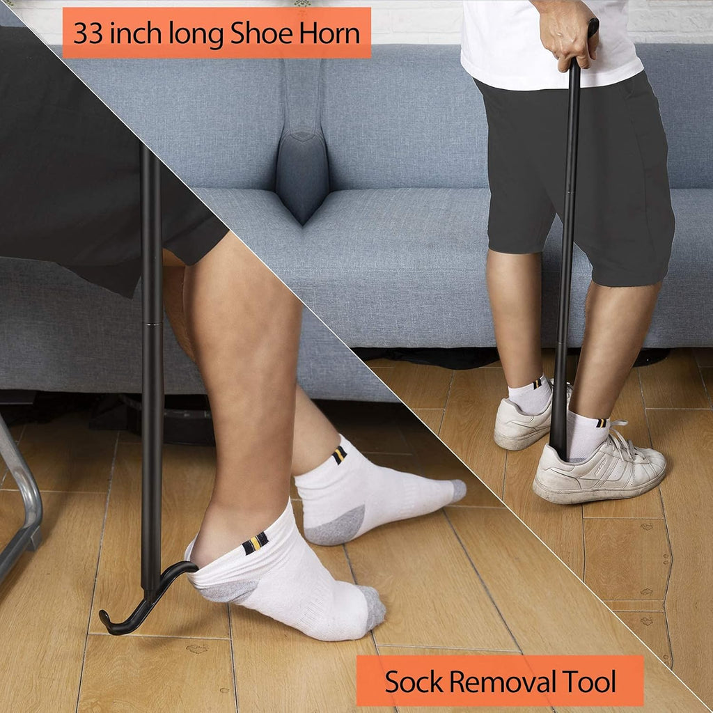 Kekoy Hip Recovery Kit with 32in Reacher Grabber, Sock Aid, Dressing Tools

