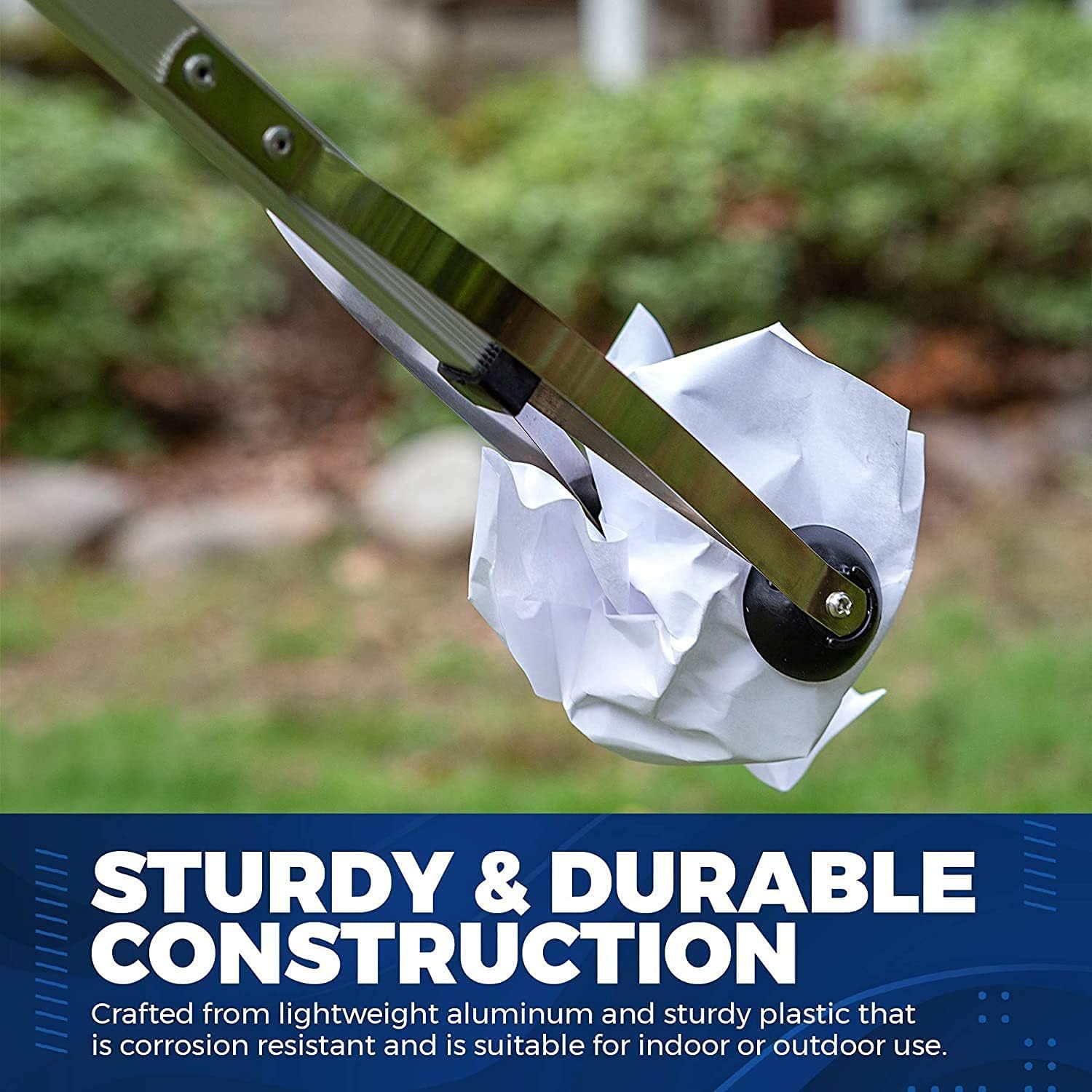 MEDca Foldable Reacher Grabber Tool with Suction Cup Tip for Easy Reaching

