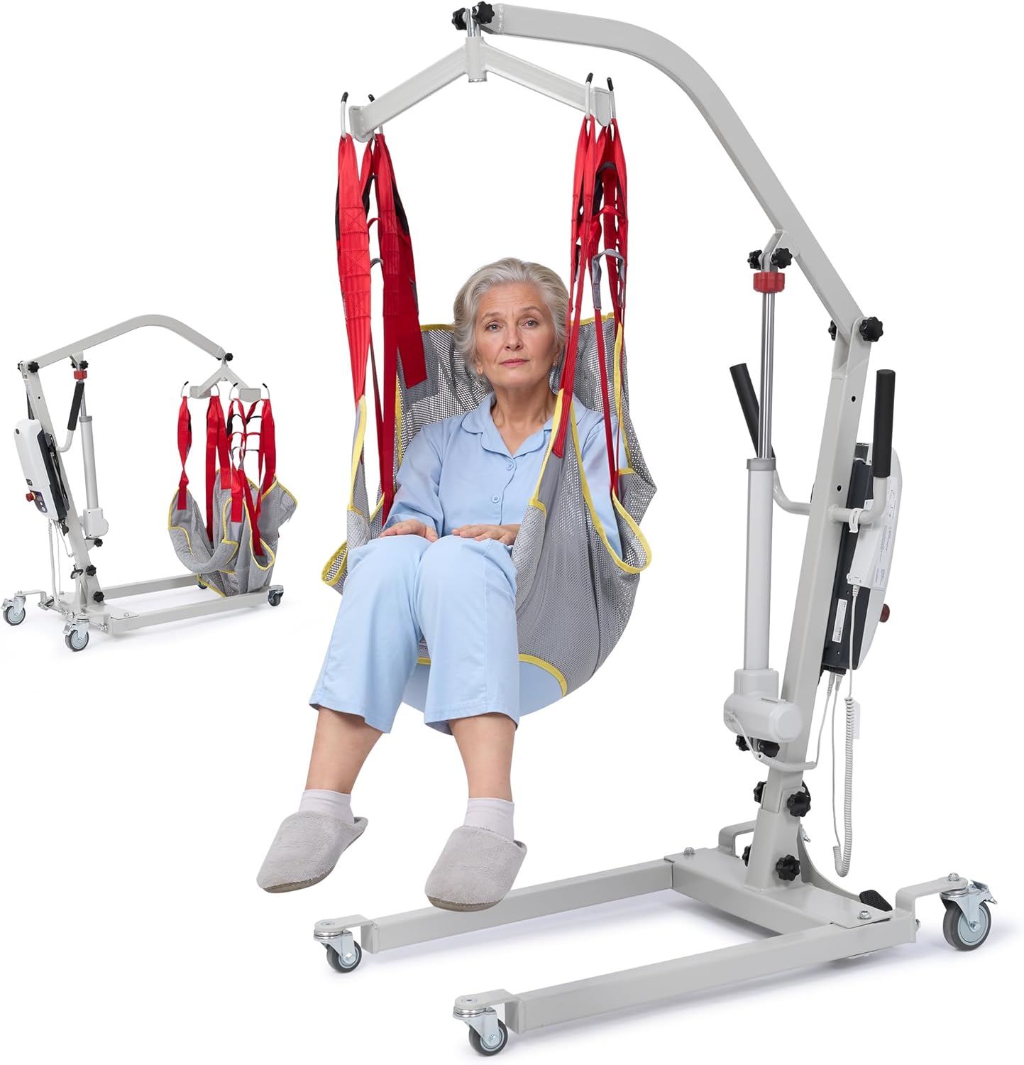 Careboda Electric Patient Lift Transfer Chair with Sling, 510 lb Capacity

