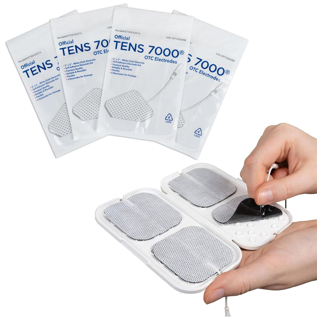 TENS 7000 TENS Electrode Pads Replacement with Carrying Case


