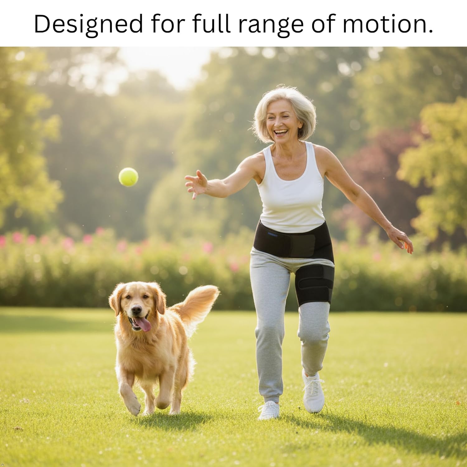 Hip Sciatica Brace Compression Wrap with SI Support for Groin and Thigh Pain Relief

