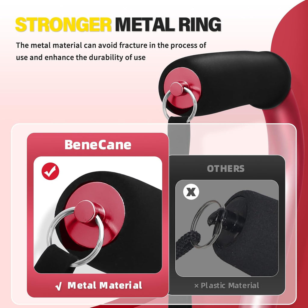 BeneCane Adjustable Walking Cane Offset Cushioned Handle, Lightweight Stability Base

