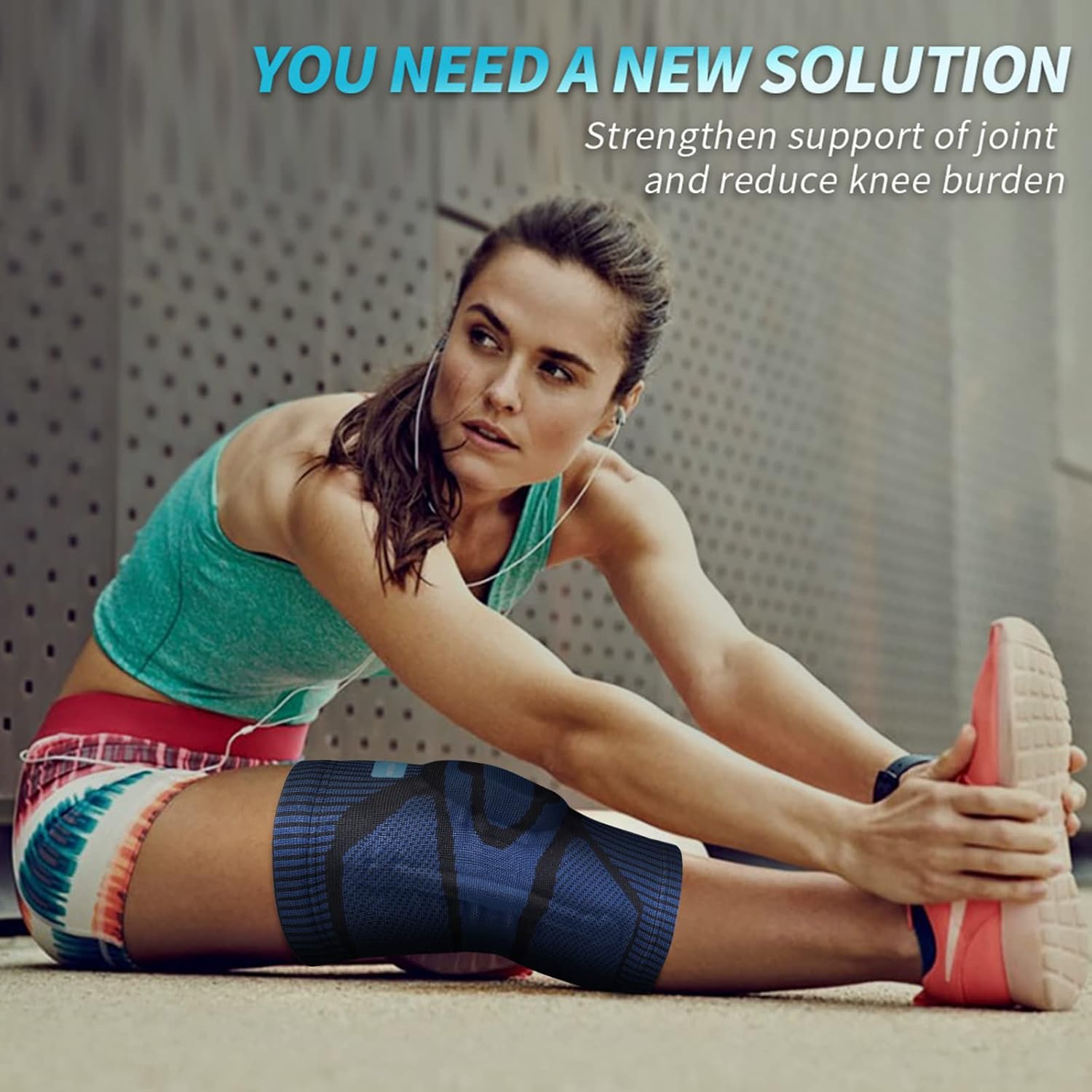 NEENCA Patella Gel Knee Brace with Side Stabilizers, Compression Support Sleeve

