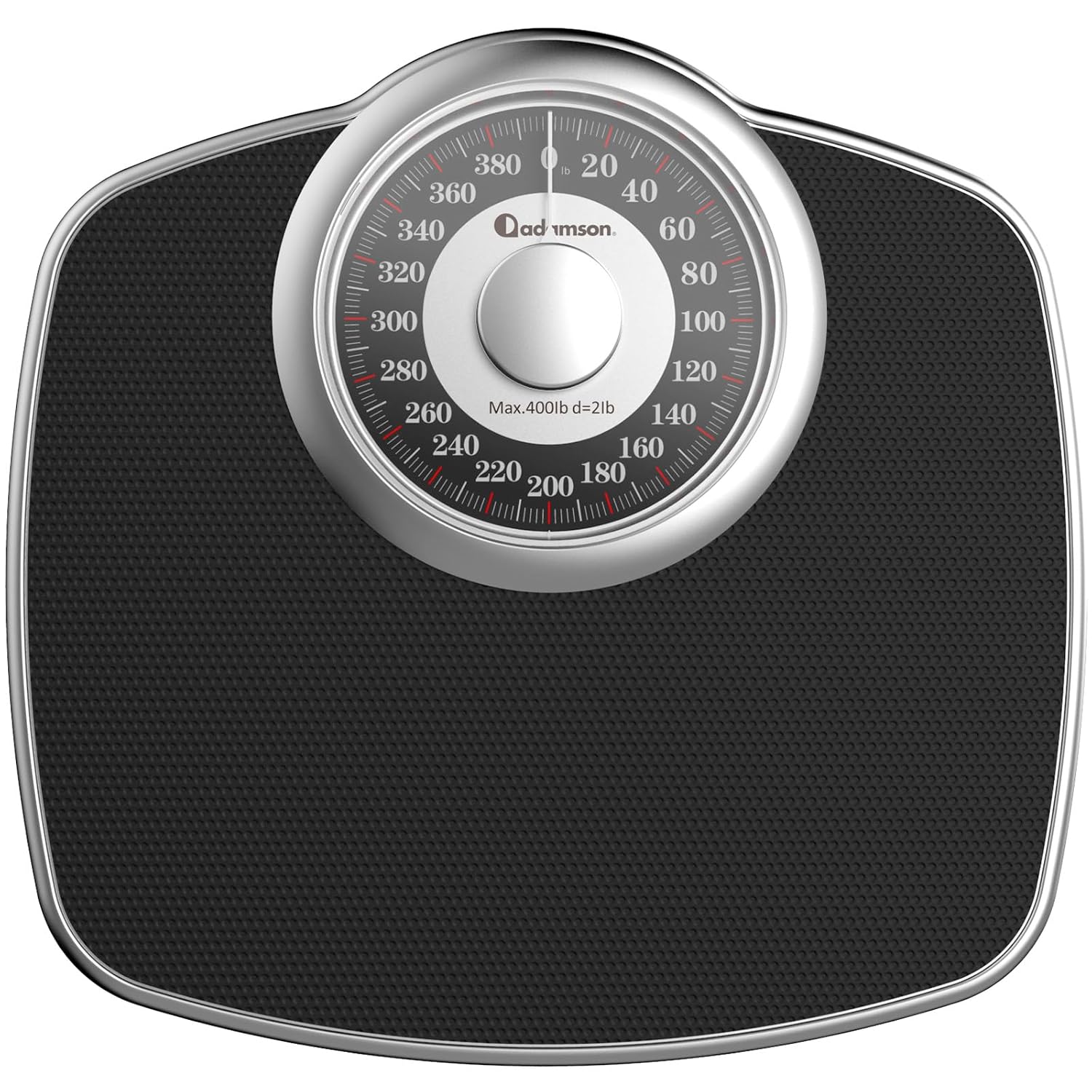 Adamson A25 Analog Body Weight Scale, Up to 400 Pounds, 5.3" Dial, Anti-Skid

