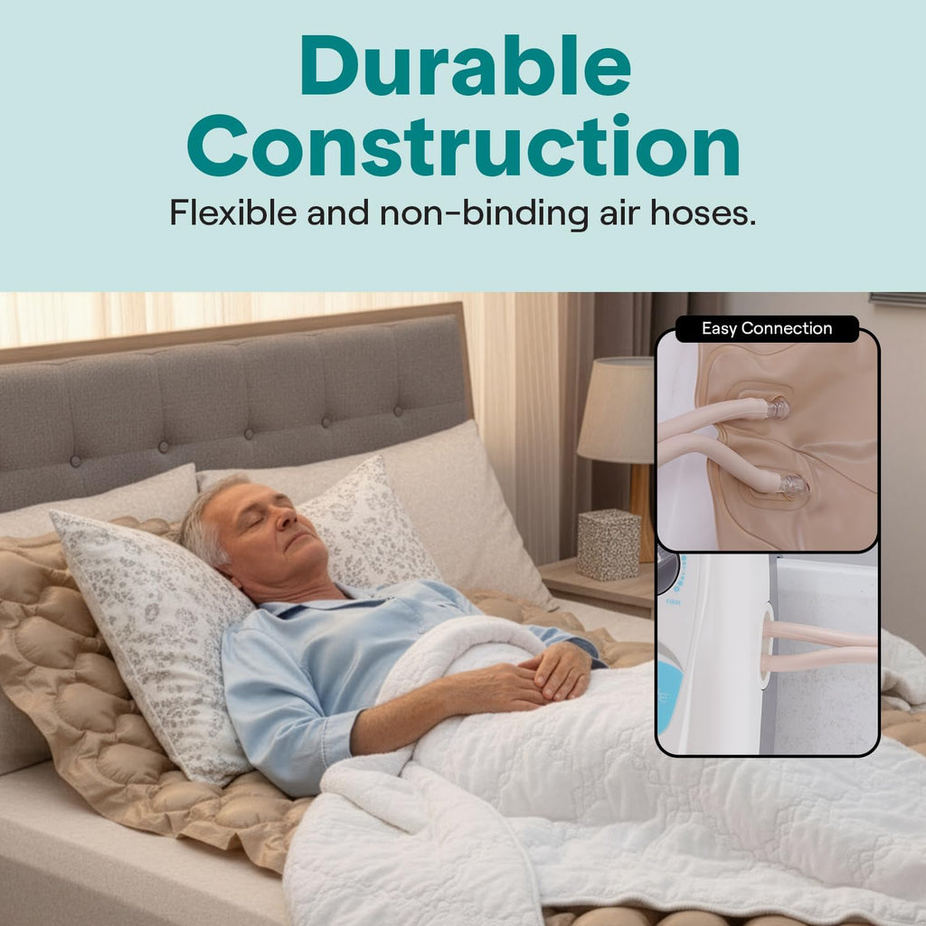 SereneLife Alternating Pressure Mattress Topper with Electric Pump for Hospital Bed

