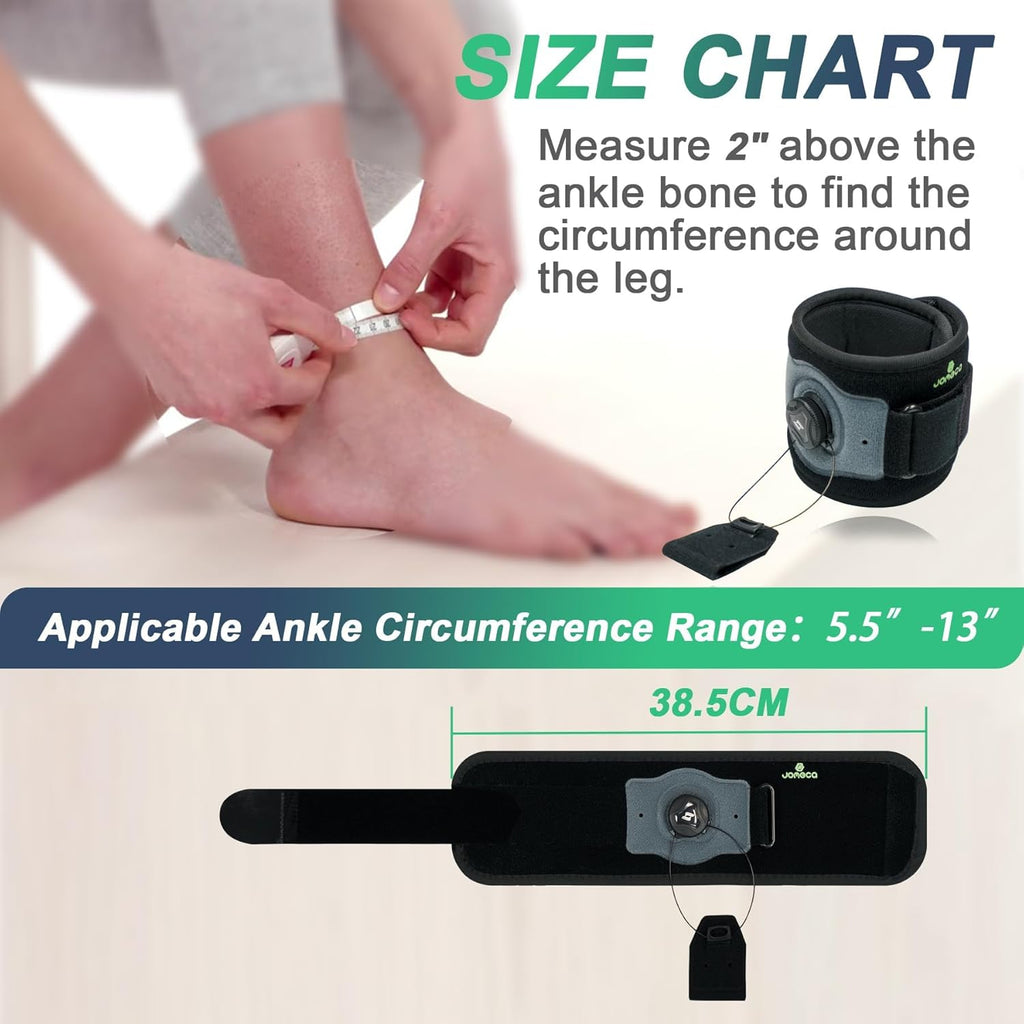 JOMECA AFO Drop Foot Brace with Reel-Adjust Dorsiflexion Support for Walking

