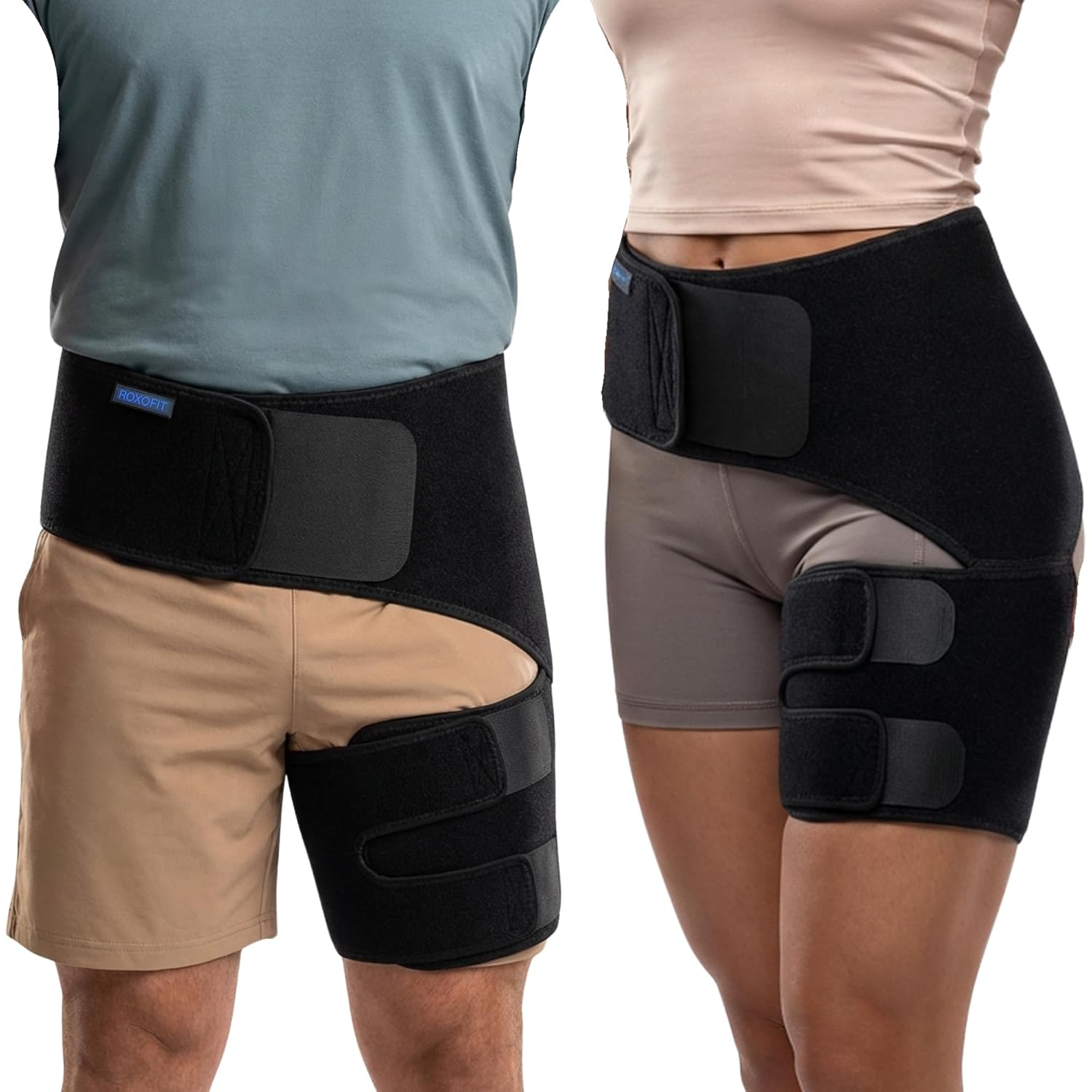 Hip Sciatica Brace Compression Wrap with SI Support for Groin and Thigh Pain Relief

