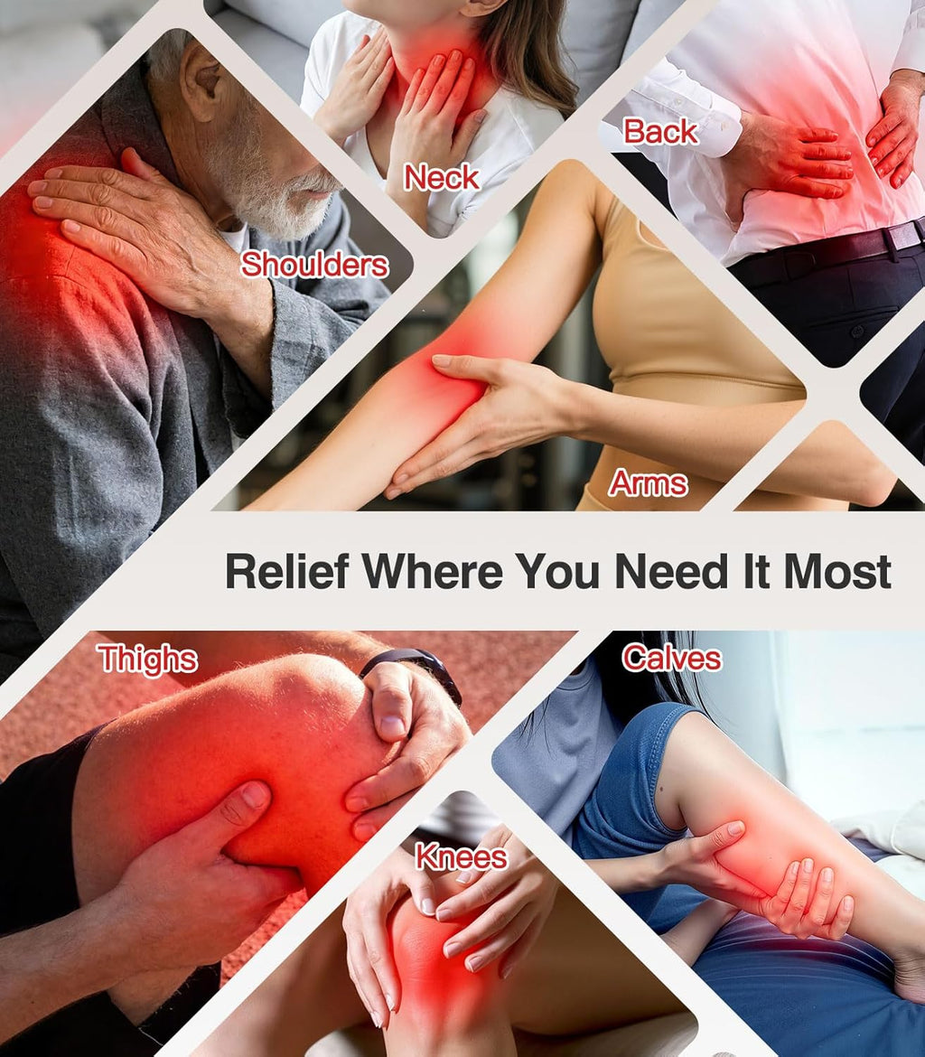Wireless Dual Channel TENS EMS Muscle Stimulator with Remote, Rechargeable Pads

