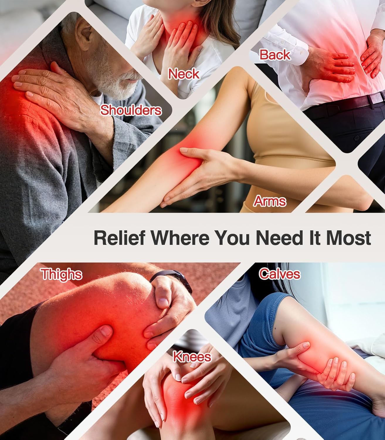 Wireless Dual Channel TENS EMS Muscle Stimulator with Remote, Rechargeable Pads

