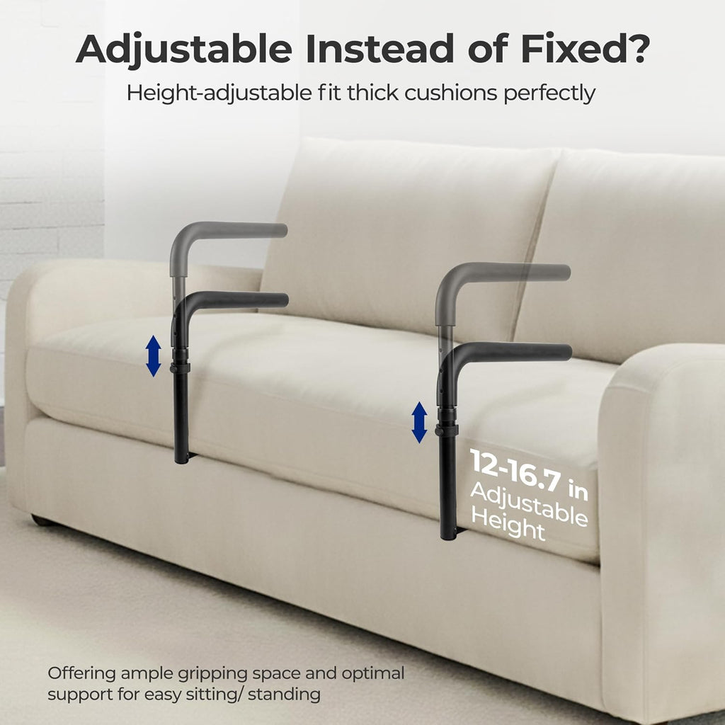 Nimood Stand Assist Rail for Couch and Chair, Adjustable Hand Support, 300 lb

