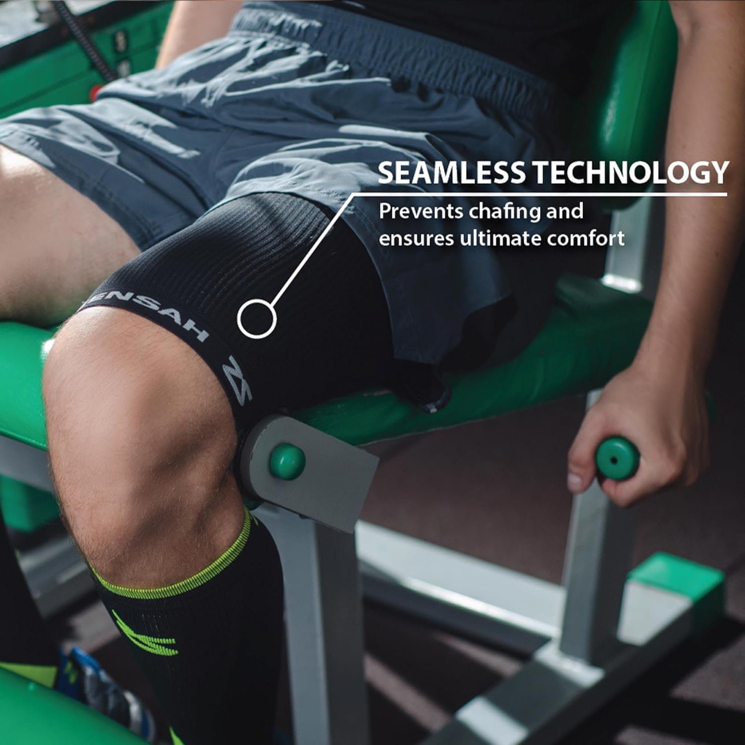 Zensah Thigh Compression Sleeve for Hamstring, Quad Strain and Groin Support

