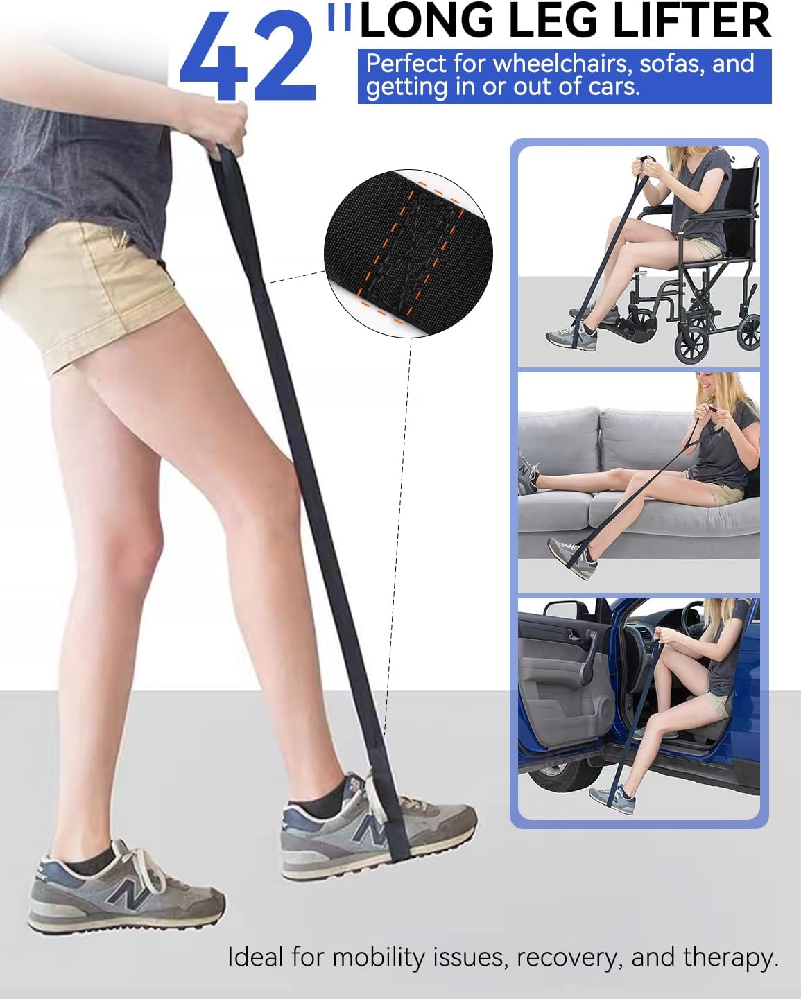 7-Piece Hip Replacement Recovery Kit for Seniors with Toilet Aid, Dressing Tools

