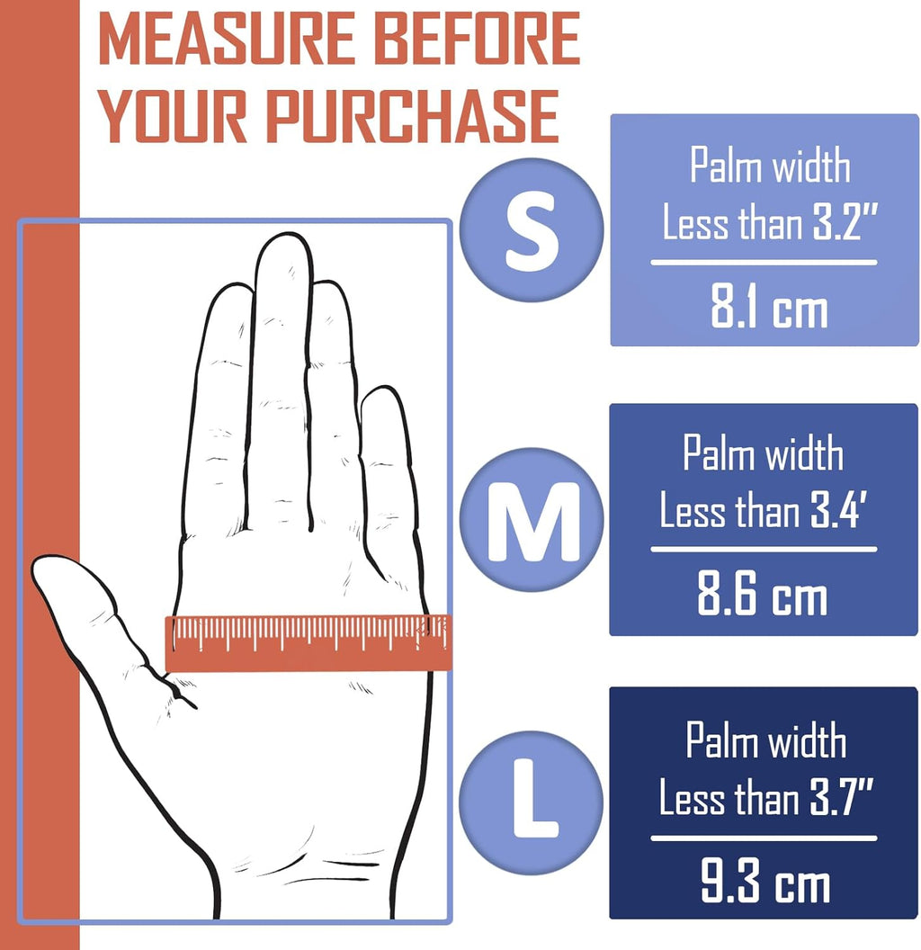 6 Pairs Arthritis Compression Gloves, Fingerless Hand Support for Typing Driving

