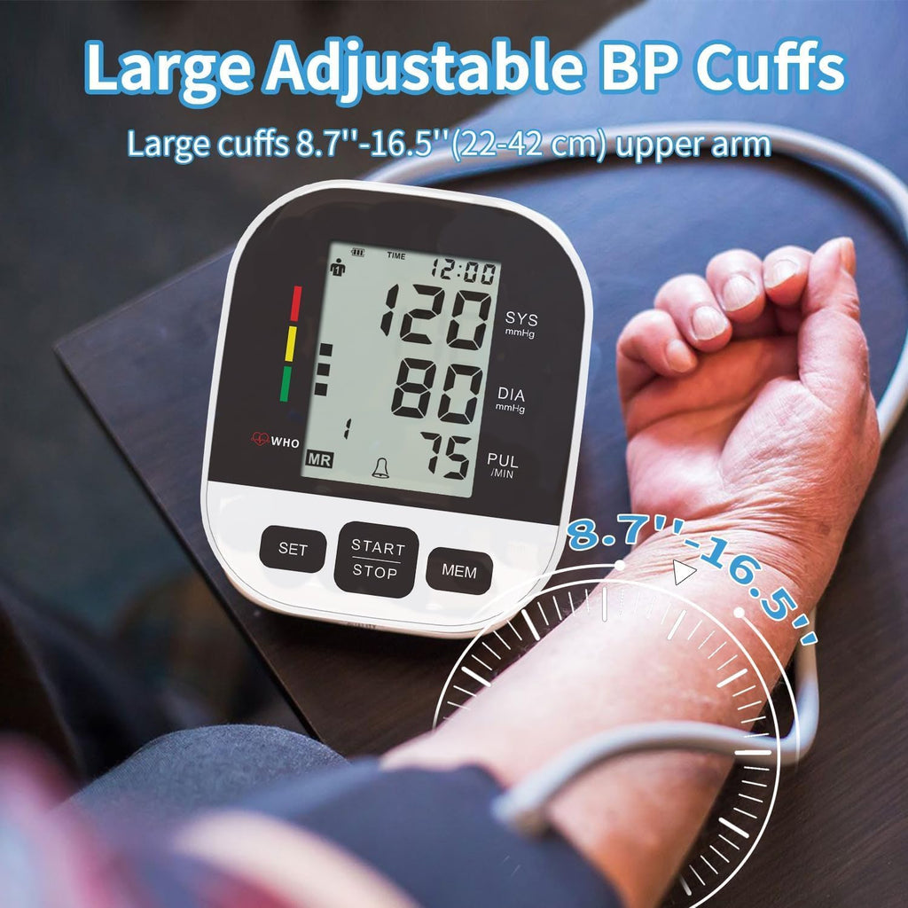 CardioVantage Upper Arm Blood Pressure Monitor for Home Use, Large Cuff, 2-User

