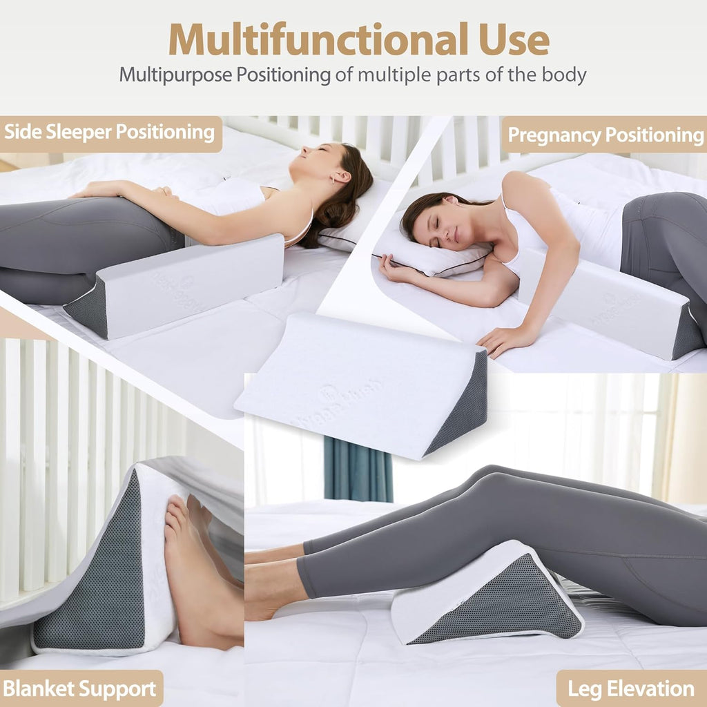Sleep Wedge Pillow for Side Sleepers, Body Positioner for Back Support

