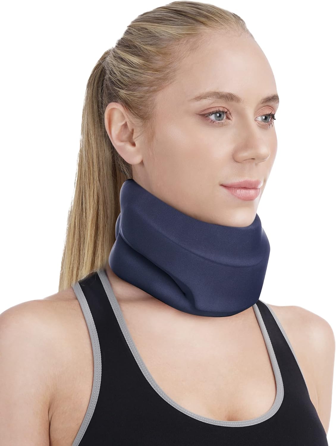 Neck Brace for Sleeping Cervical Collar Support Soft Foam Wrap for Neck Pain Relief

