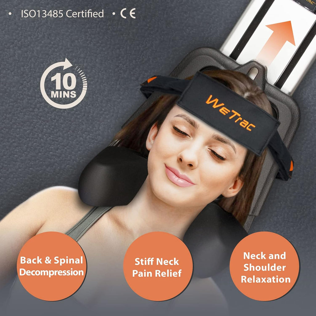 iSTIM WeTrac Cervical Neck Traction Device for Home Use with Carry Bag

