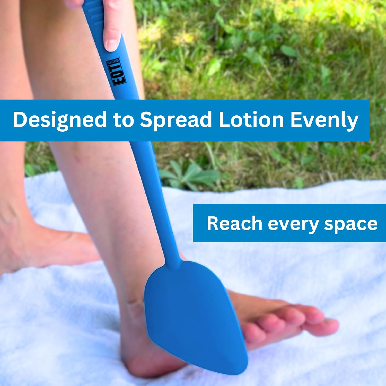 Bendable Lotion Applicator for Back & Body with Microfiber Mitt

