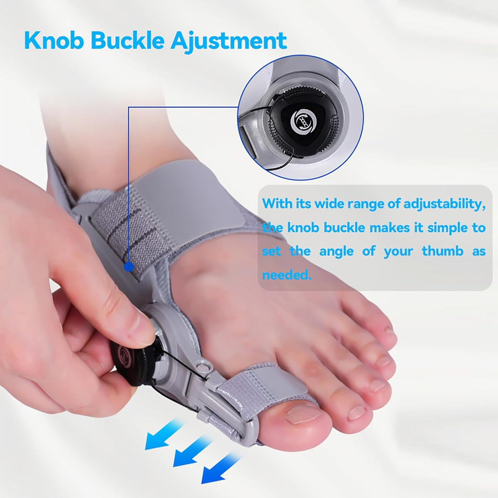Bunion Corrector Splint for Big Toe, Adjustable Orthopedic Hallux Valgus Strap

