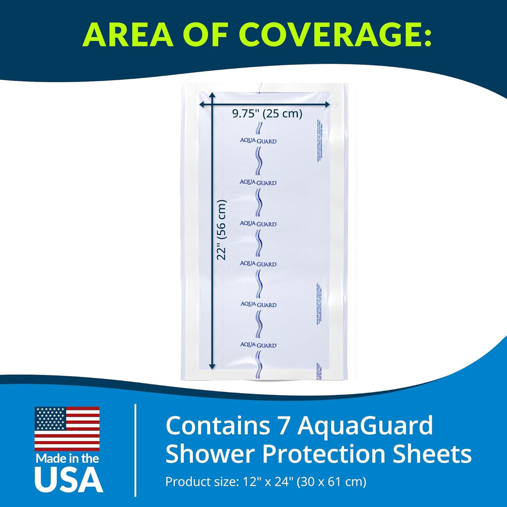 TIDI AquaGuard self-adhesive waterproof moisture barrier for shower wound dressing

