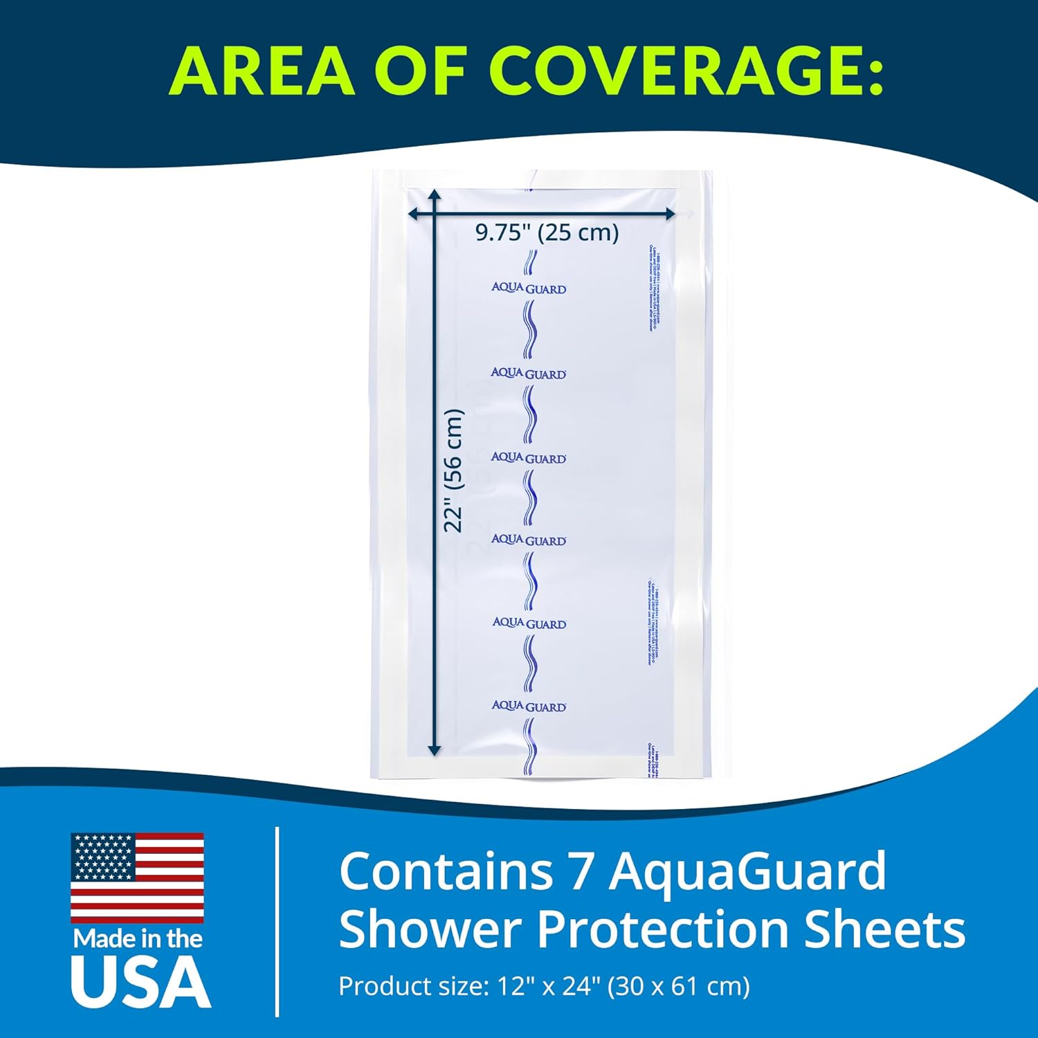 TIDI AquaGuard self-adhesive waterproof moisture barrier for shower wound dressing

