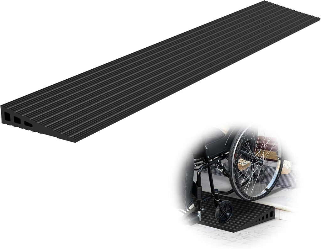 NUVIUM Rubber Threshold Ramp for Doorways, 35.5 in Wide, 2000 lb Capacity

