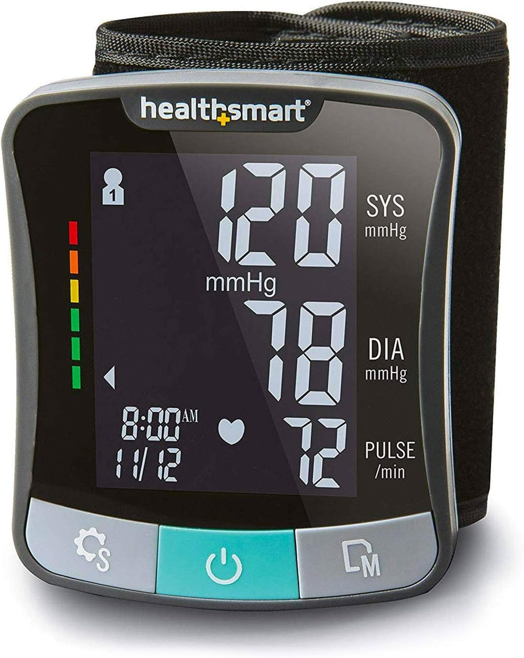 HealthSmart Digital Talking Wrist Blood Pressure Monitor, Pulse and Irregular Heartbeat

