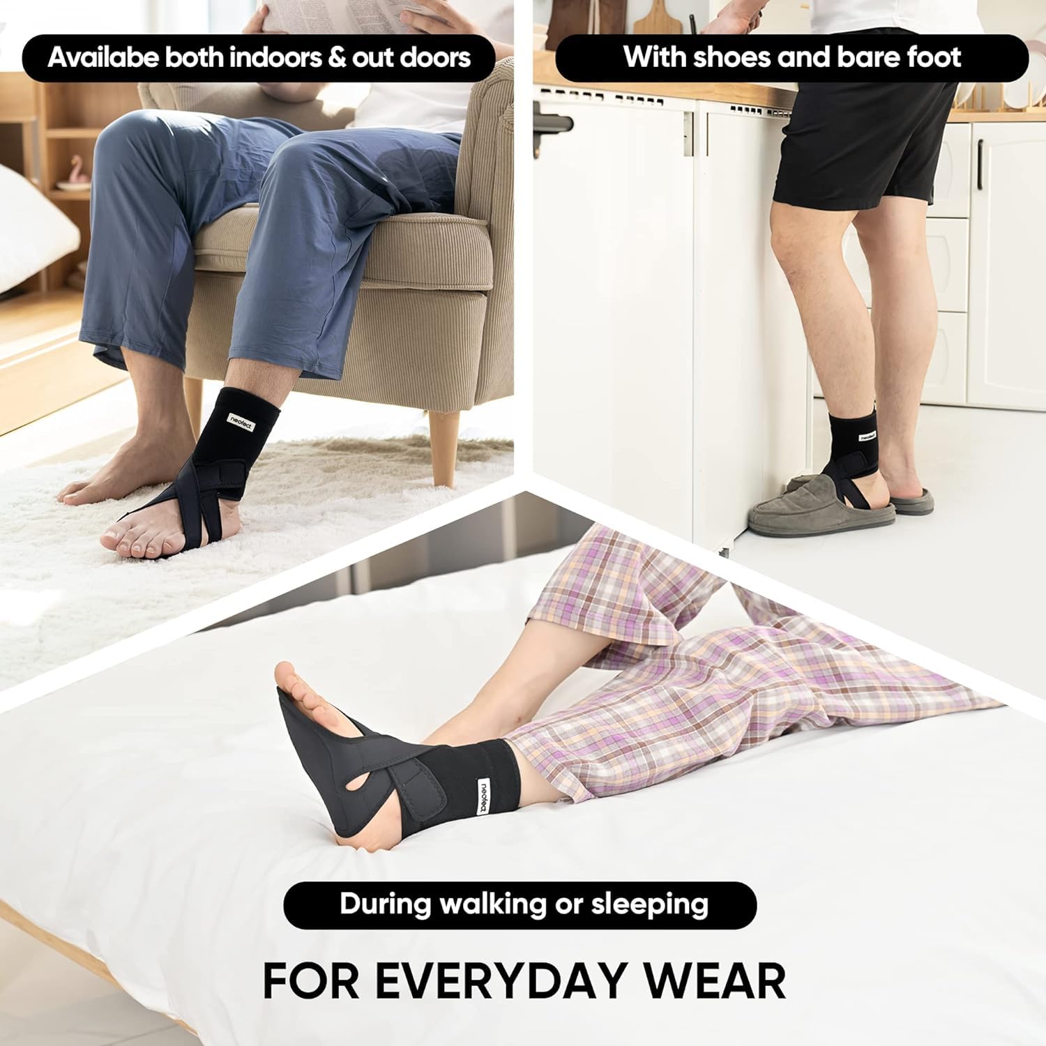 NEOFECT Drop Foot Brace Adjustable AFO Ankle Brace for Walking and Stroke Recovery

