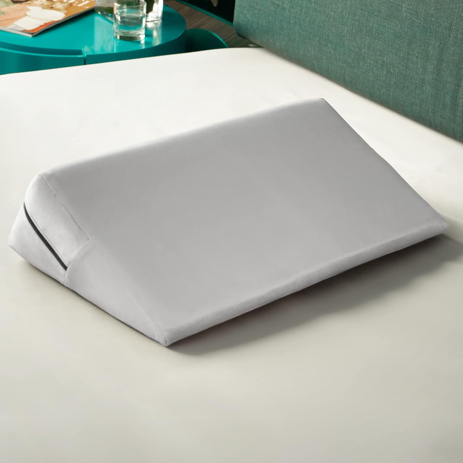 Avana Micro-Velvet Slant Bed Wedge for Back and Knee Support

