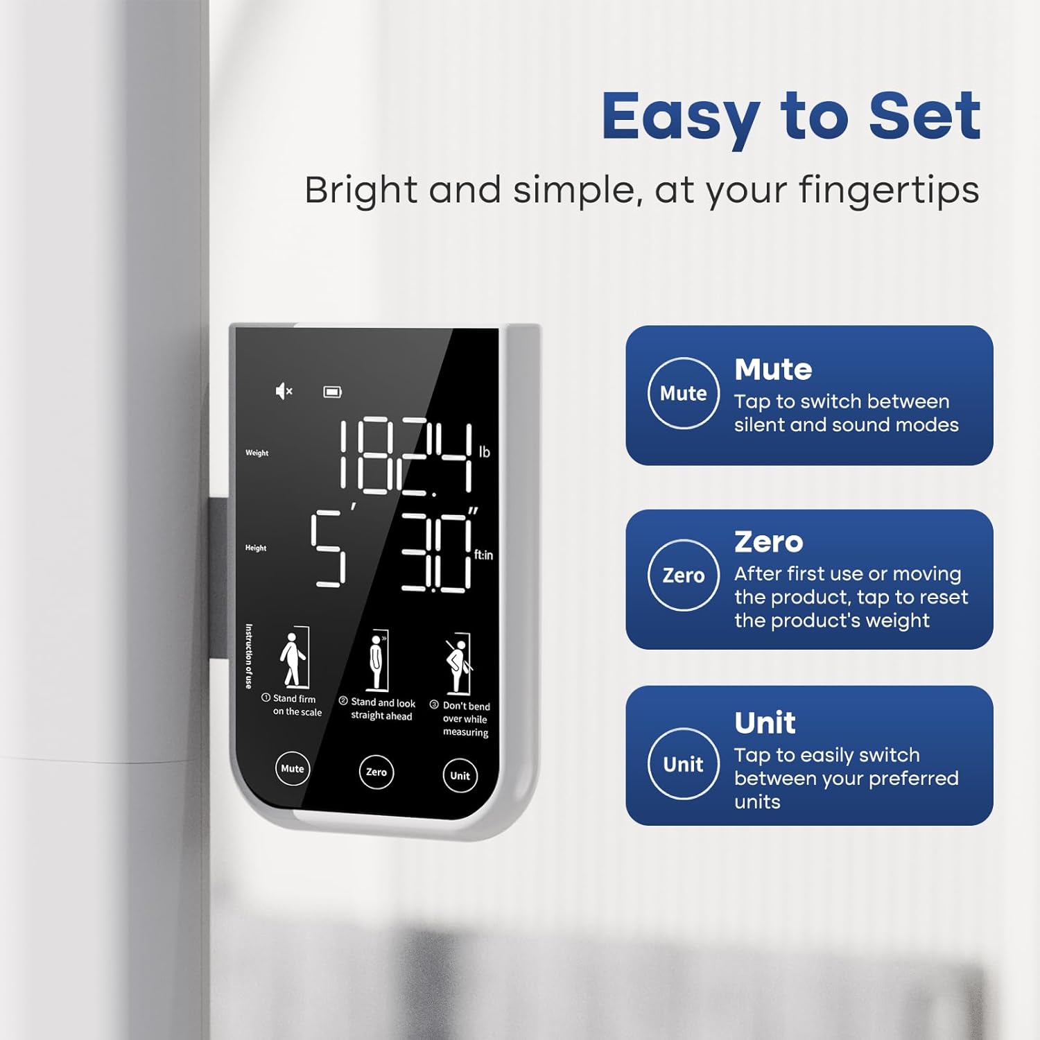 GE Digital Physician Scale with Ultrasonic Height Measurement, 485 lb Capacity

