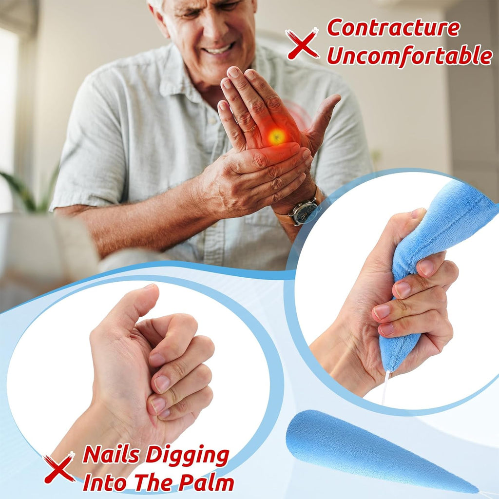 Soulchen Palm Protector Carrot Shape for Hand Contracture Support with Wands

