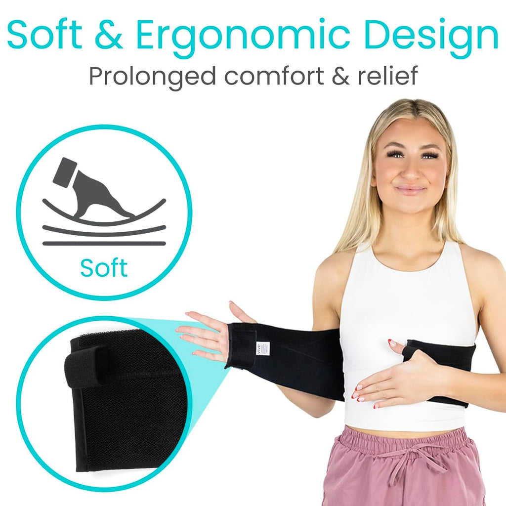 Vive Rib Brace Support Belt for Broken Ribs, Post Surgery Compression Wrap

