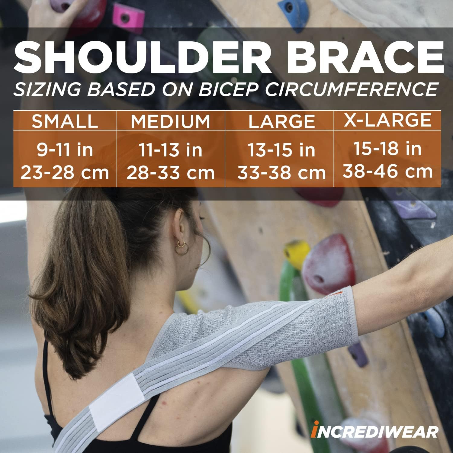 Incrediwear Shoulder Brace for Men and Women, Infrared Shoulder Support Sling

