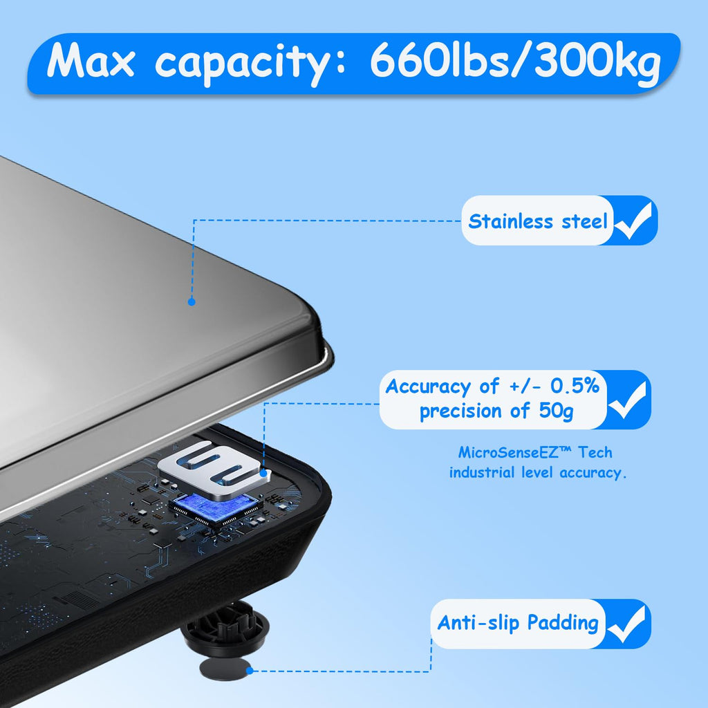 King Mills Extra Wide Heavy Duty Bariatric Body Weight Scale 300kg/660lb

