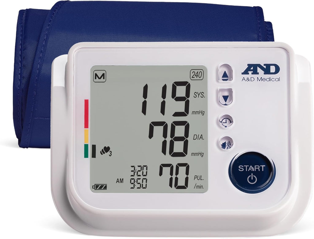 A&D Medical UA-1030T Blood Pressure Machine with TriCheck and Body Movement Sensor

