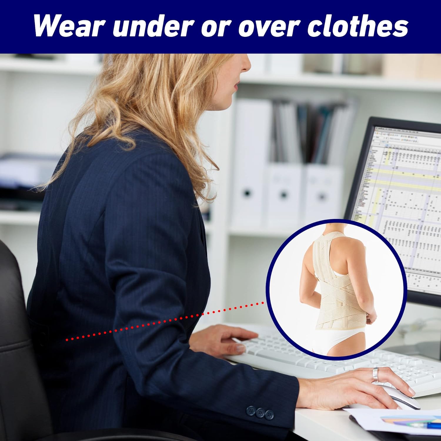 Neo G Dorsolumbar Back Support Brace for Kyphosis, Posture Correction

