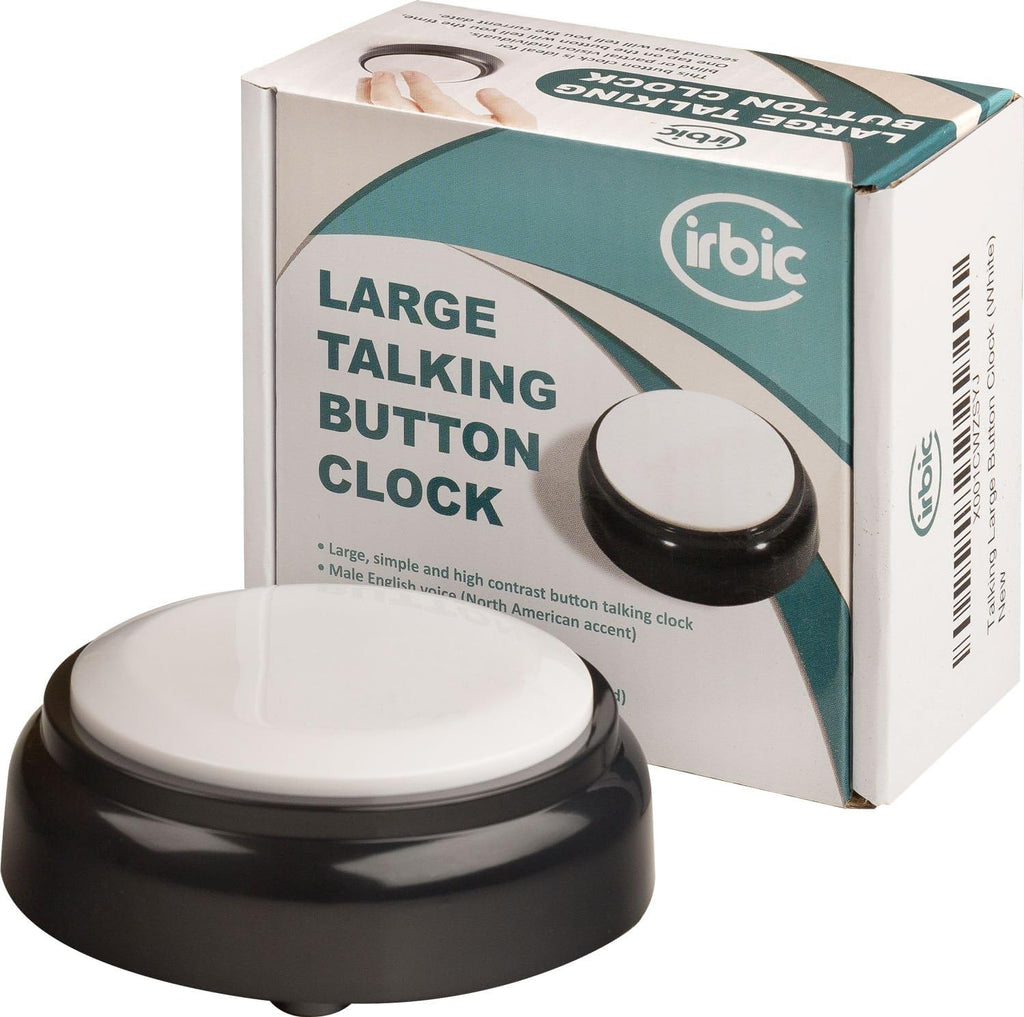 Talking Alarm Clock with Large Button, Time and Date Announcements

