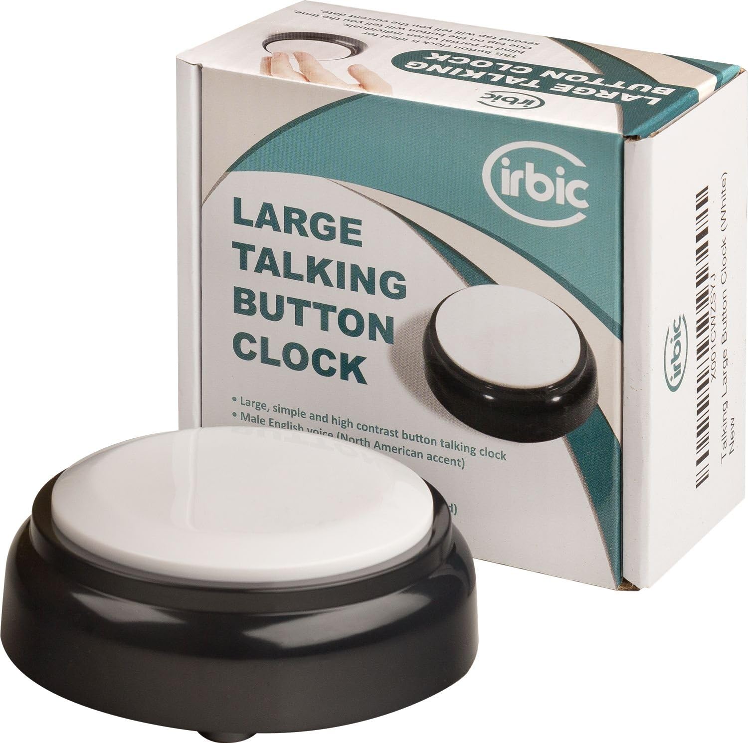 Talking Alarm Clock with Large Button, Time and Date Announcements

