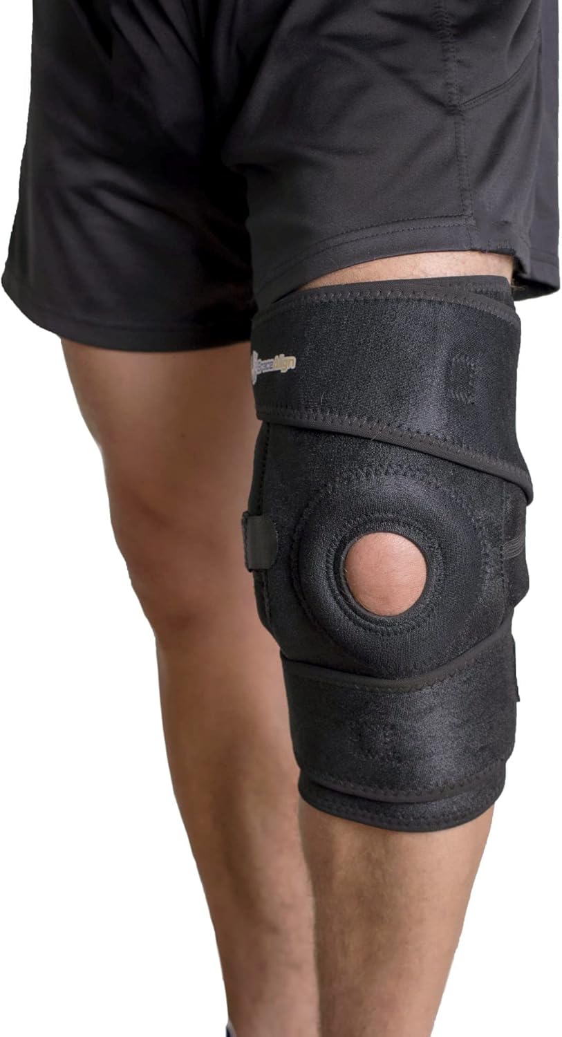 ROM Hinged Knee Brace with Stabilizers for ACL/PCL, Patella Support, Sprains

