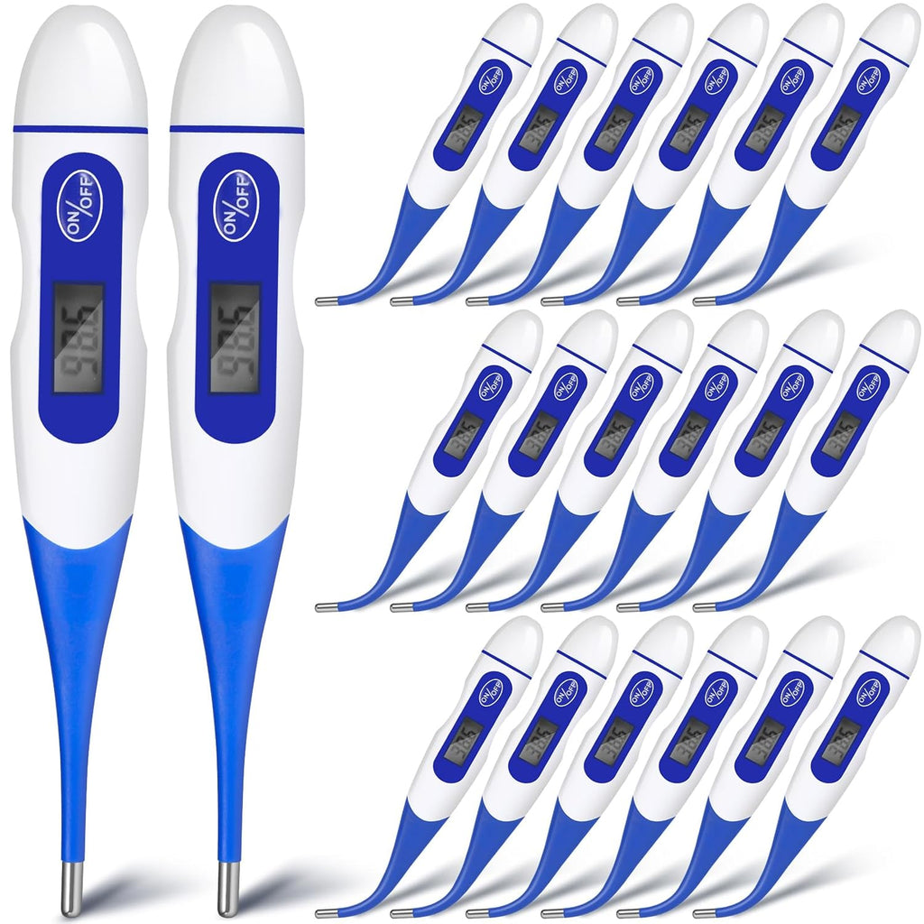 TrelaCo Digital Oral Thermometer for Adults, Flexible Tip Fever Basal Body


