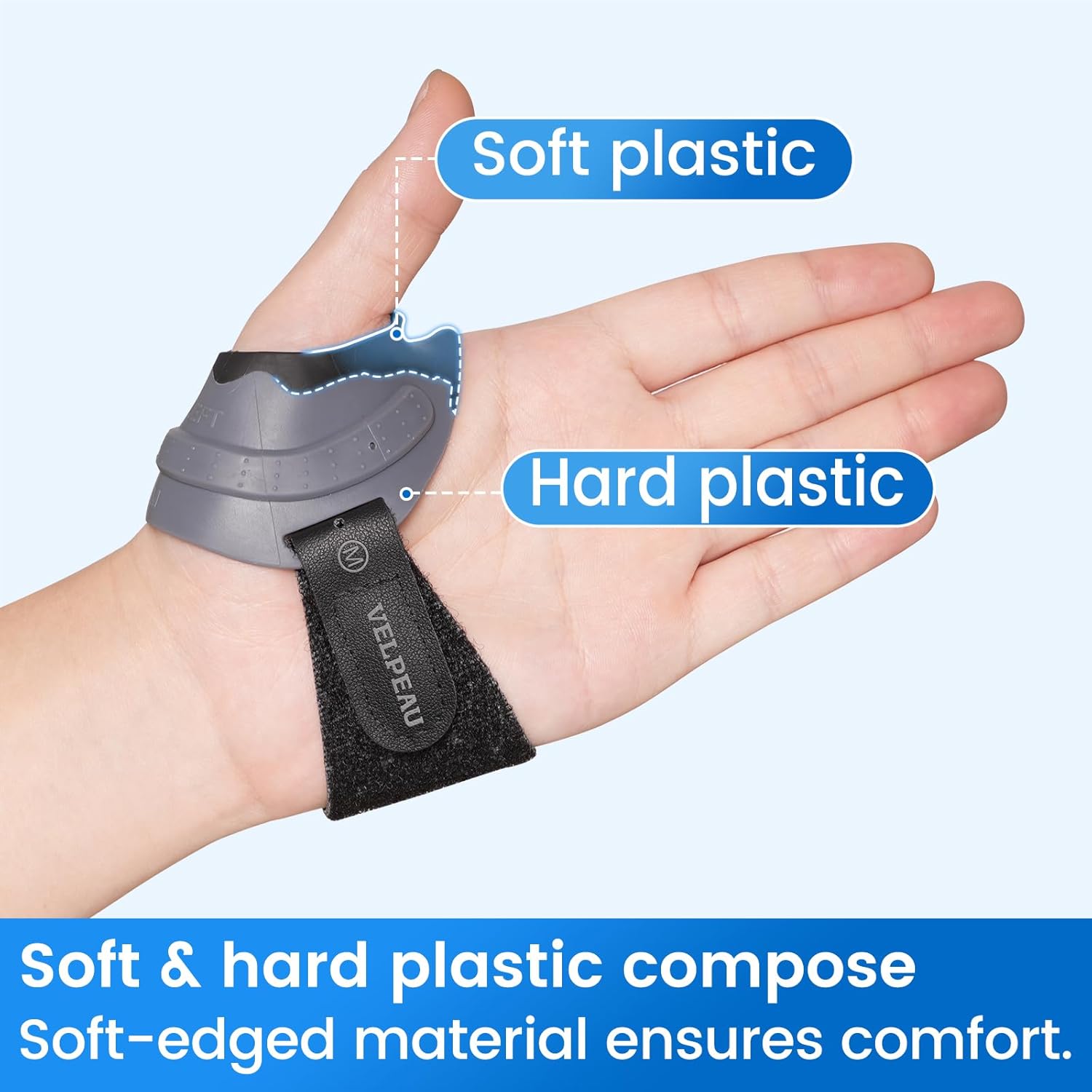 Velpeau CMC Thumb Brace for Osteoarthritis with Restriction Splint Joint Support

