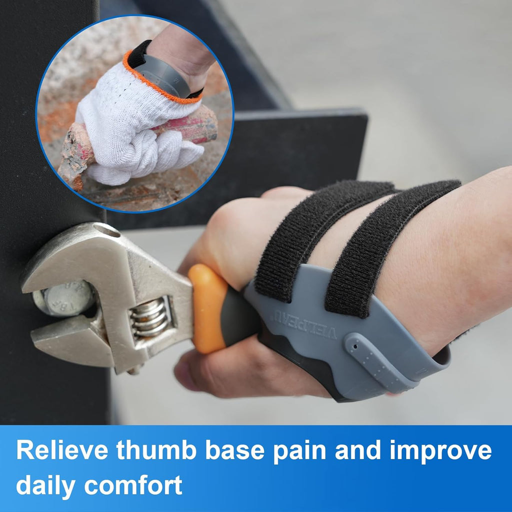 Velpeau CMC Thumb Arthritis Support Brace with Compression Sleeve and Stabilizer

