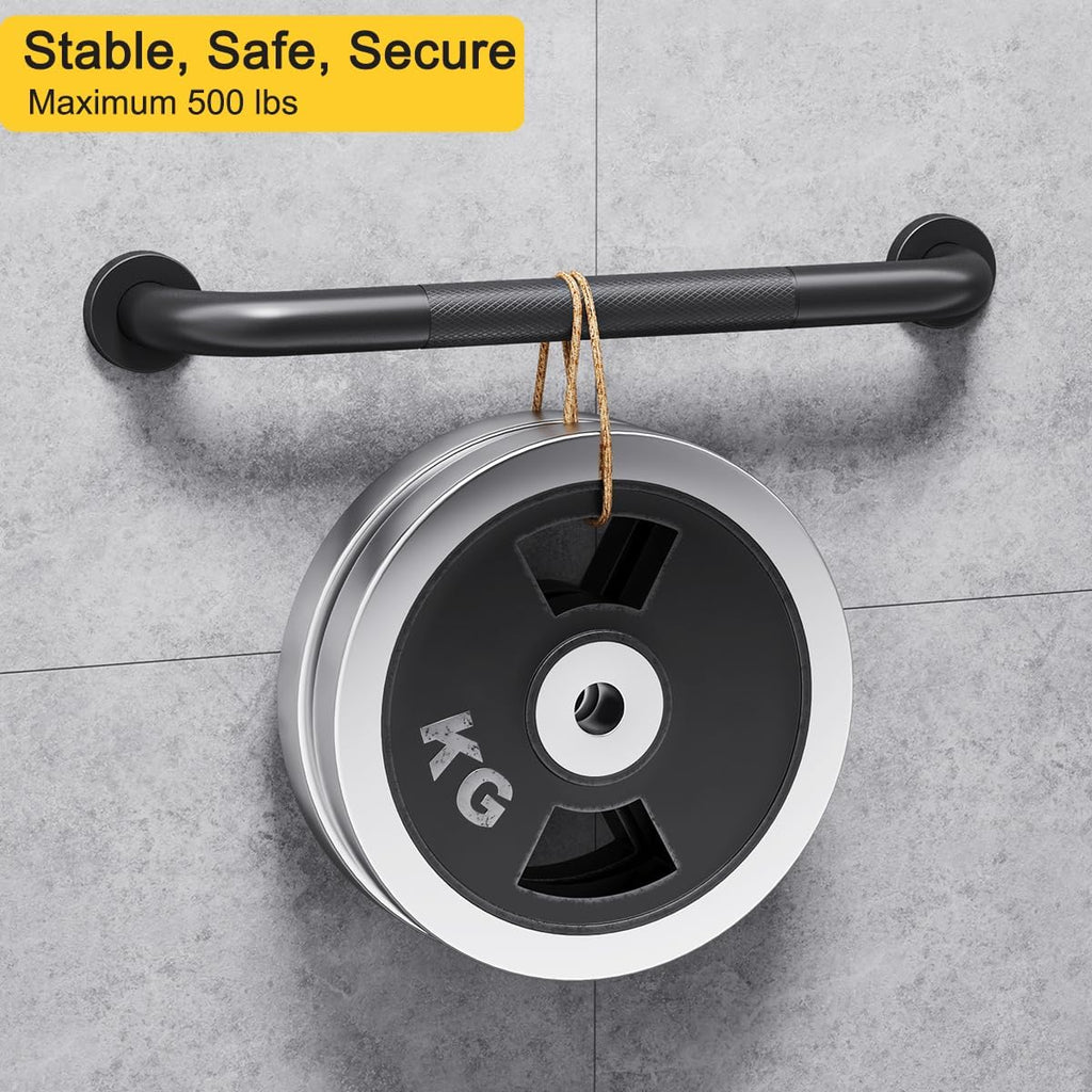 FANHAO 2-Pack Shower Grab Bar 16 in Stainless Steel Anti-Slip Knurled Grip

