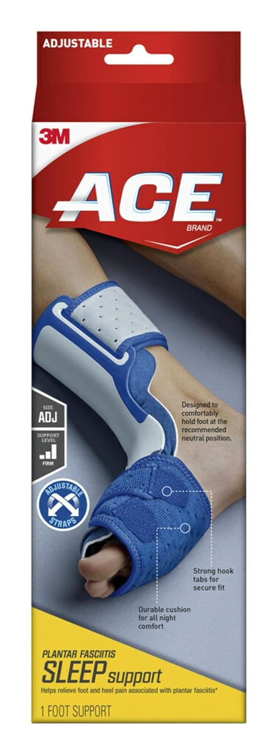 ACE Plantar Fasciitis Night Brace Orthotic for Foot Positioning, One Size

