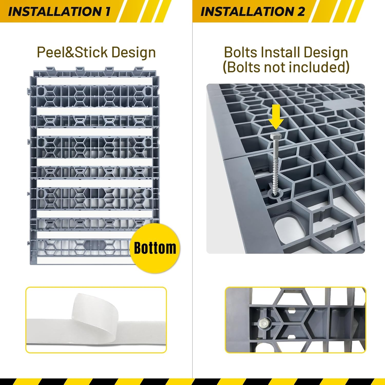 HOXWELL Modular Threshold Ramp for Doorways, Wheelchair and Car Access, 3000 lb

