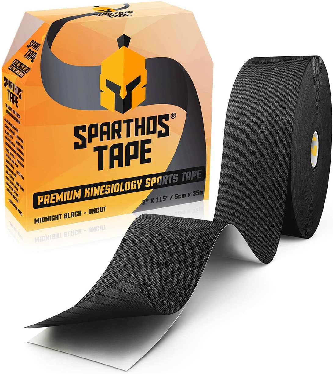 Spartan Tape Kinesiology Tape Roll, Uncut 115 ft, Clinical Jumbo, Rock Kinesiotape

