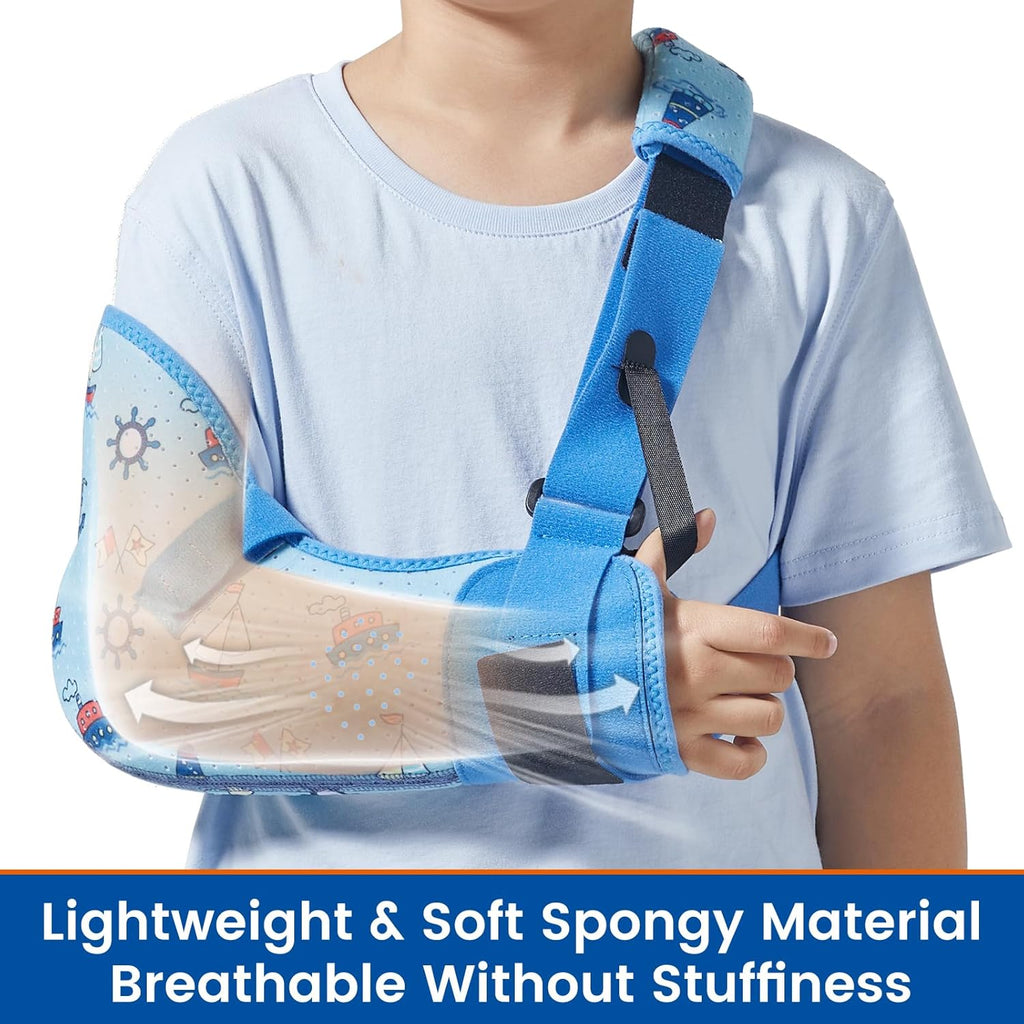 Child Arm Shoulder Sling with Waist Strap Immobilizer Brace Support

