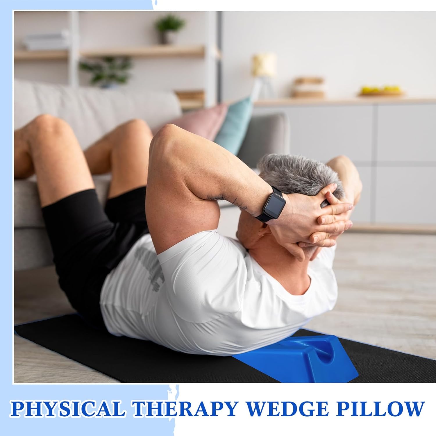 Suzile Triangular Therapy Wedge Pillow Non-Slip Silicone Positioning Cushion

