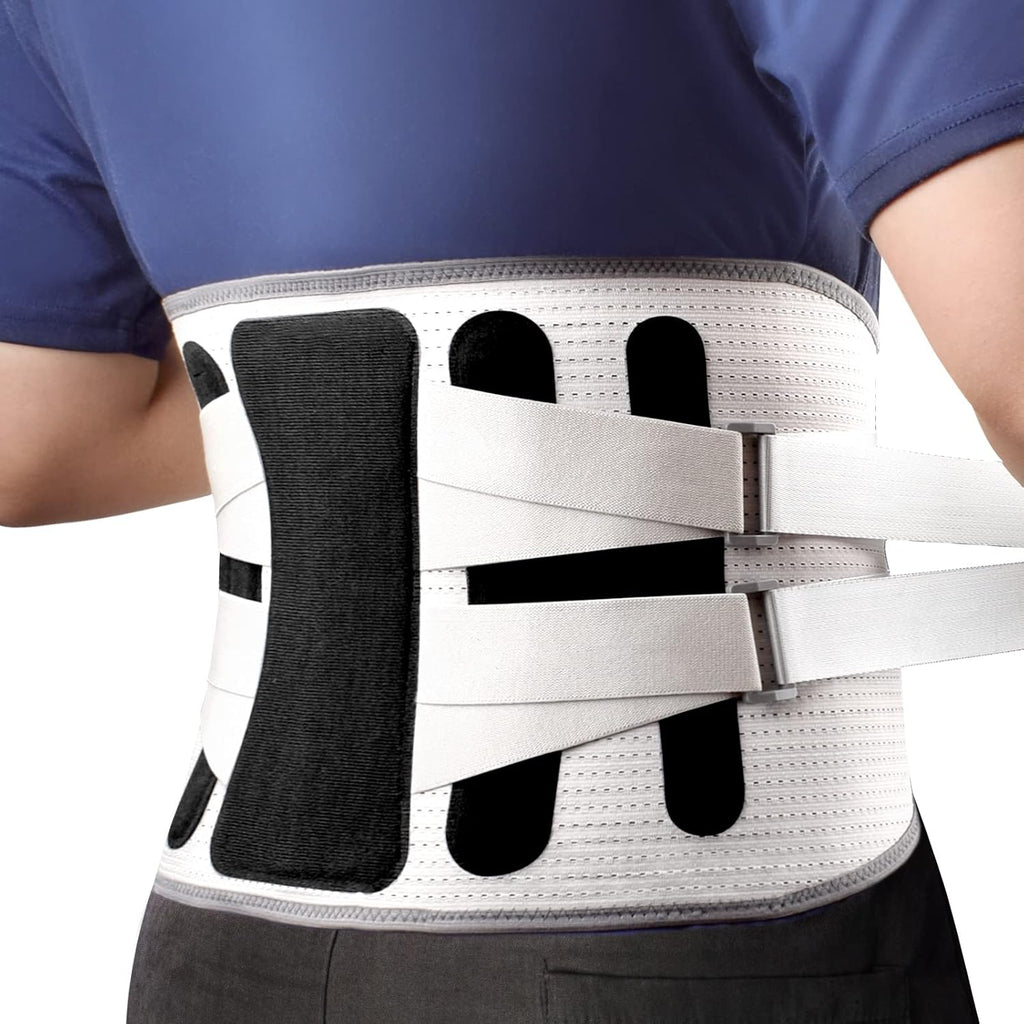 Back Brace for Lower Back Pain Lumbar Support Adjustable Belt with Spine Supports

