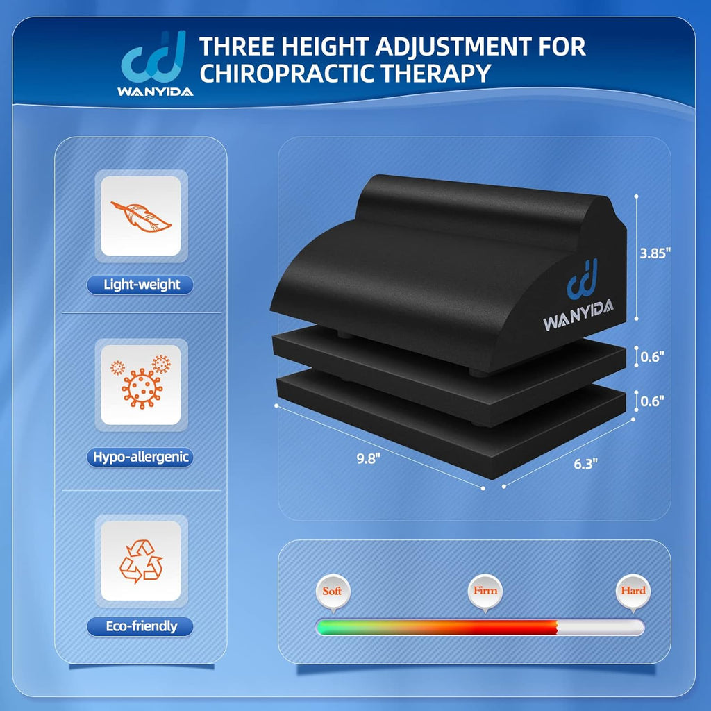 WANYIDA Lumbar Traction Roll Device, Back Stretcher for Lower Back Pain Relief

